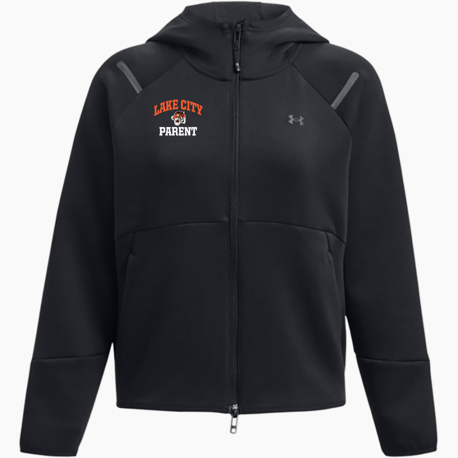 LAKE CITY HIGH SCHOOL TIGERS <span class="pdp-name-mascot">LAKE CITY TIGERS</span> UA Women's Unstoppable Full-Zip Fleece Hoodie
