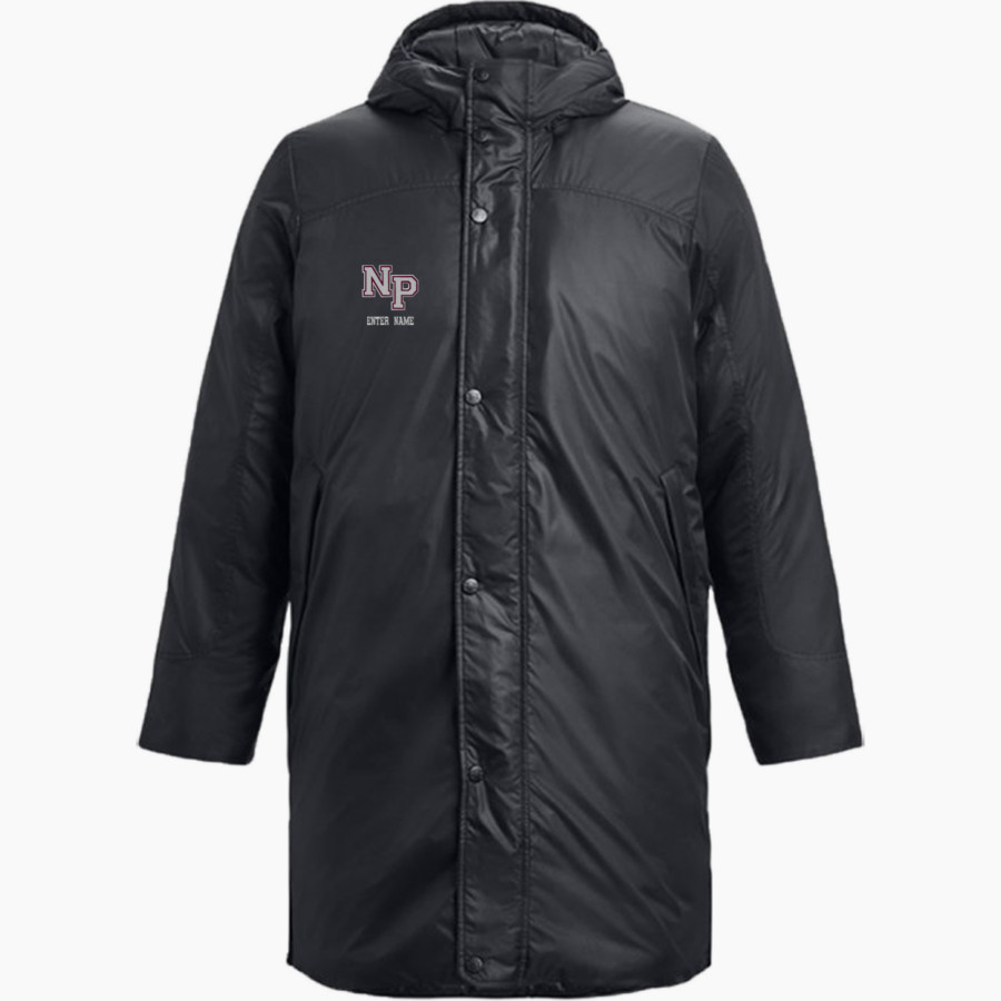 NEW PALTZ Official Fan Gear Store <span class="pdp-name-mascot">NEW PALTZ HUGUENOTS</span> UA Men's Storm Insulated Bench Coat
