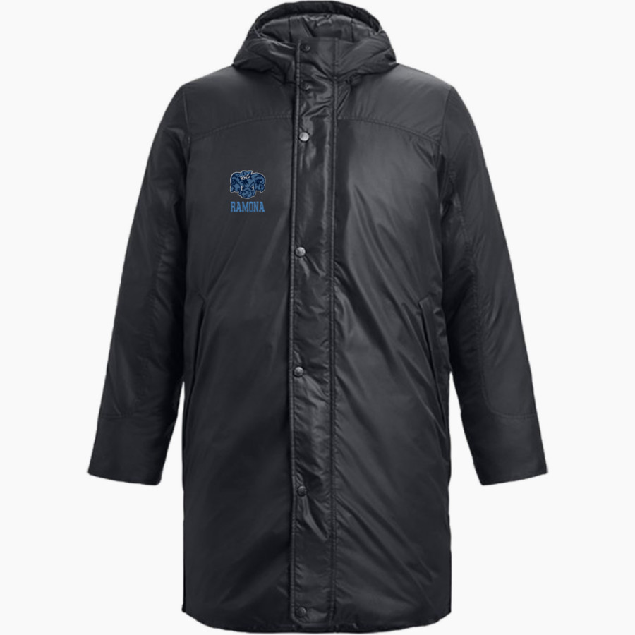 RAMONA HIGH SCHOOL RAMS <span class="pdp-name-mascot">RAMONA RAMS</span> UA Men's Storm Insulated Bench Coat