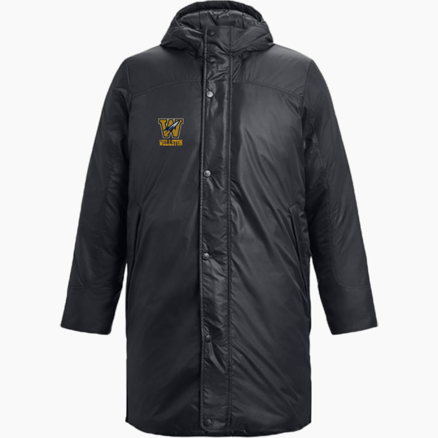WELLSTON HIGH SCHOOL GOLDEN ROCKETS UA Men's Storm Insulated Bench Coat