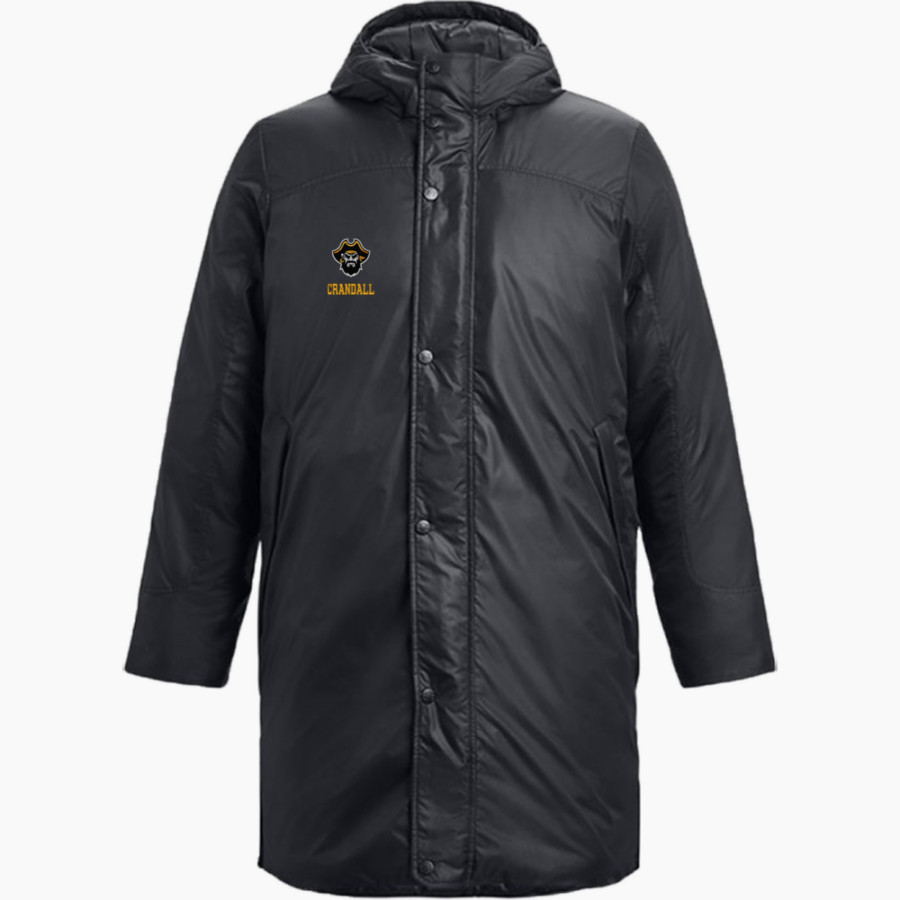 CRANDALL HIGH SCHOOL PIRATES UA Men's Storm Insulated Bench Coat
