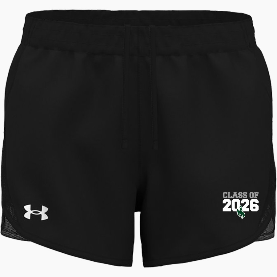 PINEDALE HIGH SCHOOL WRANGLERS UA Women's Fly By Unlined Short