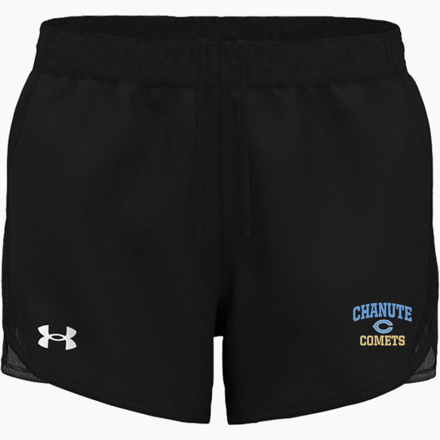 CHANUTE HIGH SCHOOL COMETS UA Women's Fly By Unlined Short