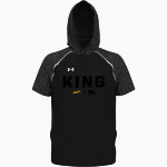 KING HIGH SCHOOL JAGUARS UA Men's Command Warm-Up Short Sleeve Hoodie Front Thumbnail