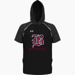 BELLOWS FREE ACADEMY BULLETS <span class="pdp-name-mascot">BELLOWS FREE ACADEMY BULLETS</span> UA Men's Command Warm-Up Short Sleeve Hoodie Front Thumbnail