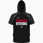 Jefferson Dragons <span class="pdp-name-mascot">Jefferson Dragons</span> UA Men's Command Warm-Up Short Sleeve Hoodie Front Thumbnail