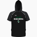 MIAMI CENTRAL HIGH SCHOOL ROCKETS UA Men's Command Warm-Up Short Sleeve Hoodie Front Thumbnail