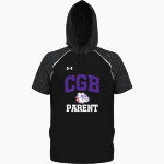 BEMENT MIDDLE SCHOOL BULLDOGS <span class="pdp-name-mascot">BEMENT BULLDOGS</span> UA Men's Command Warm-Up Short Sleeve Hoodie Front Thumbnail