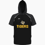 SEALY HIGH SCHOOL TIGERS UA Men's Command Warm-Up Short Sleeve Hoodie Front Thumbnail