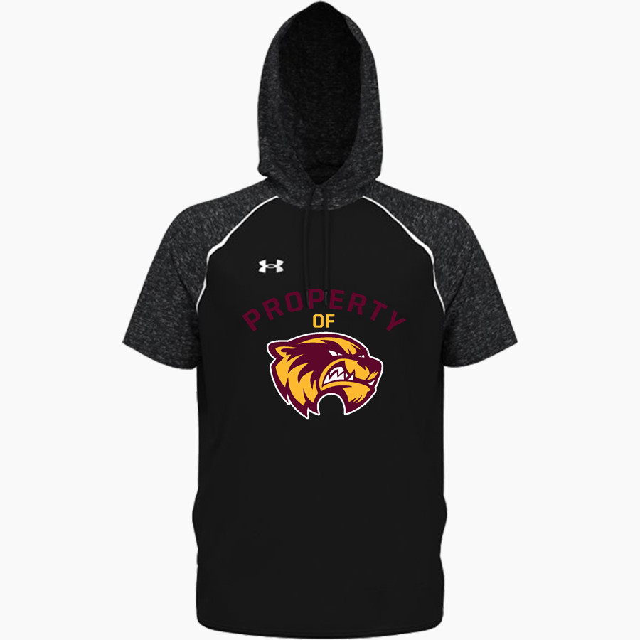 Au Gres-Sims HIGH SCHOOL WOLVERINES <span class="pdp-name-mascot">AU GRES - SIMS WOLVERINES</span> UA Men's Command Warm-Up Short Sleeve Hoodie