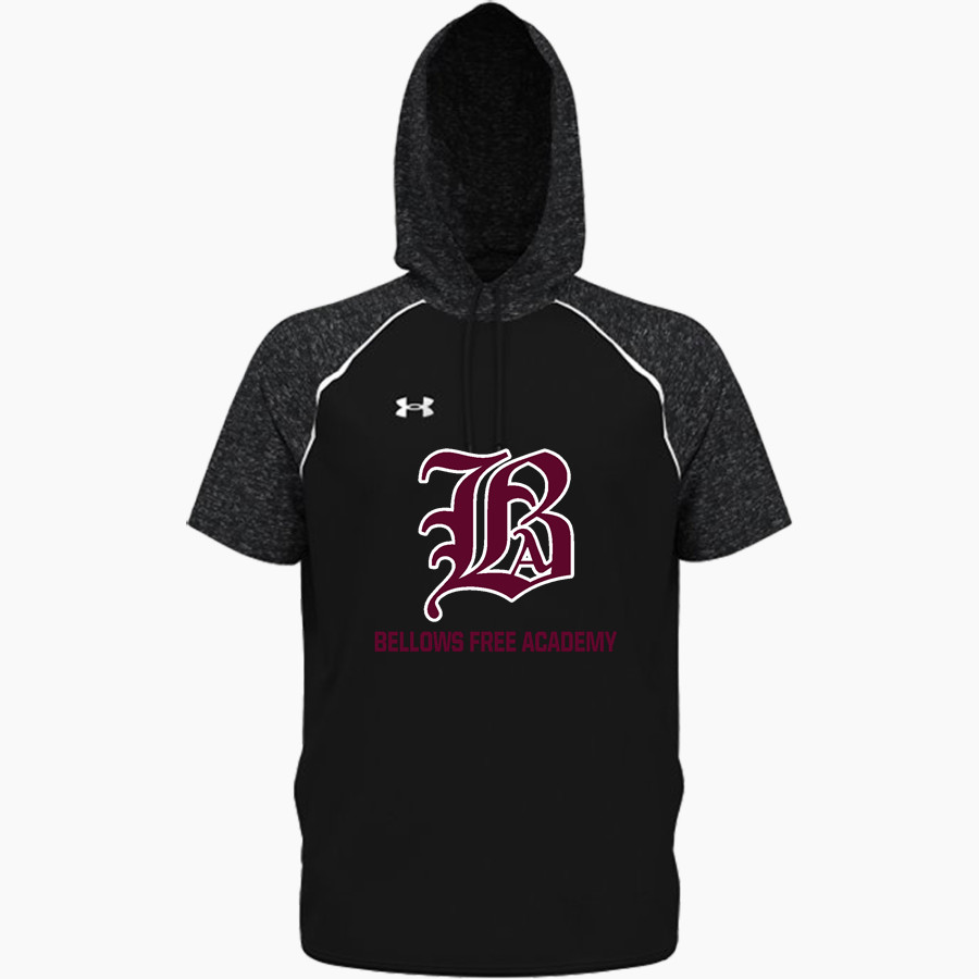 BELLOWS FREE ACADEMY BULLETS <span class="pdp-name-mascot">BELLOWS FREE ACADEMY BULLETS</span> UA Men's Command Warm-Up Short Sleeve Hoodie