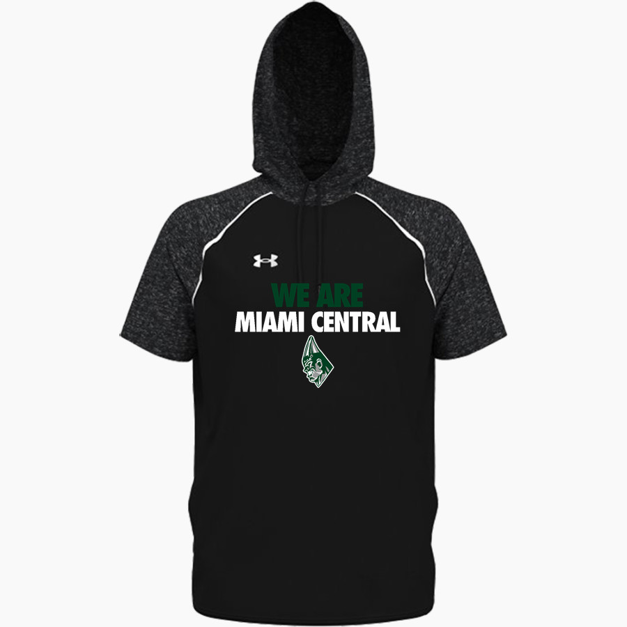 MIAMI CENTRAL HIGH SCHOOL ROCKETS UA Men's Command Warm-Up Short Sleeve Hoodie