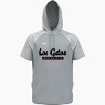 LOS GATOS HIGH SCHOOL WILDCATS <span class="pdp-name-mascot">LOS GATOS WILDCATS</span> UA Men's Command Warm-Up Short Sleeve Hoodie Front Thumbnail