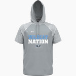 Cedar Bluffs Wildcats <span class="pdp-name-mascot">Cedar Bluffs Wildcats</span> UA Men's Command Warm-Up Short Sleeve Hoodie Front Thumbnail