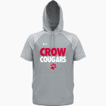 CROW HIGH SCHOOL Cougars Online Store <span class="pdp-name-mascot">CROW COUGARS</span> UA Men's Command Warm-Up Short Sleeve Hoodie Front Thumbnail