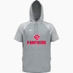 ALBA-GOLDEN HIGH SCHOOL PANTHERS UA Men's Command Warm-Up Short Sleeve Hoodie Front Thumbnail