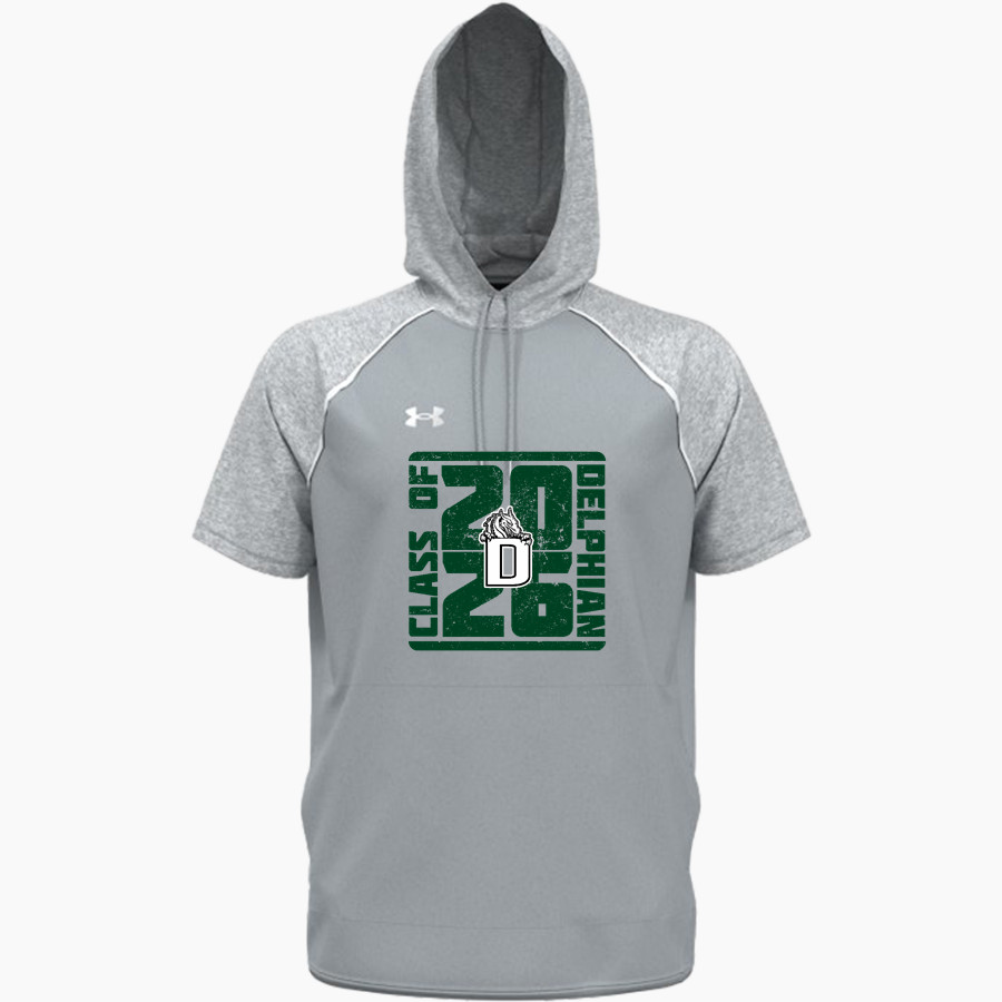 Delphian Dragons UA Men's Command Warm-Up Short Sleeve Hoodie
