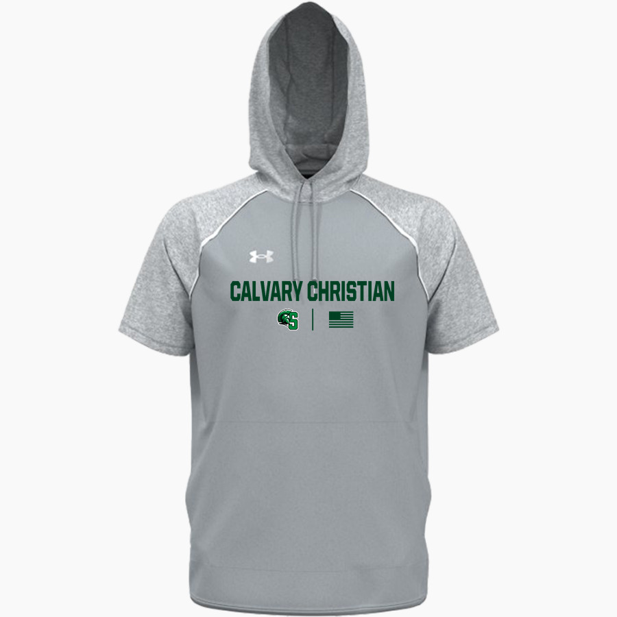 Calvary Christian Spartans <span class="pdp-name-mascot">Calvary Christian Spartans</span> UA Men's Command Warm-Up Short Sleeve Hoodie