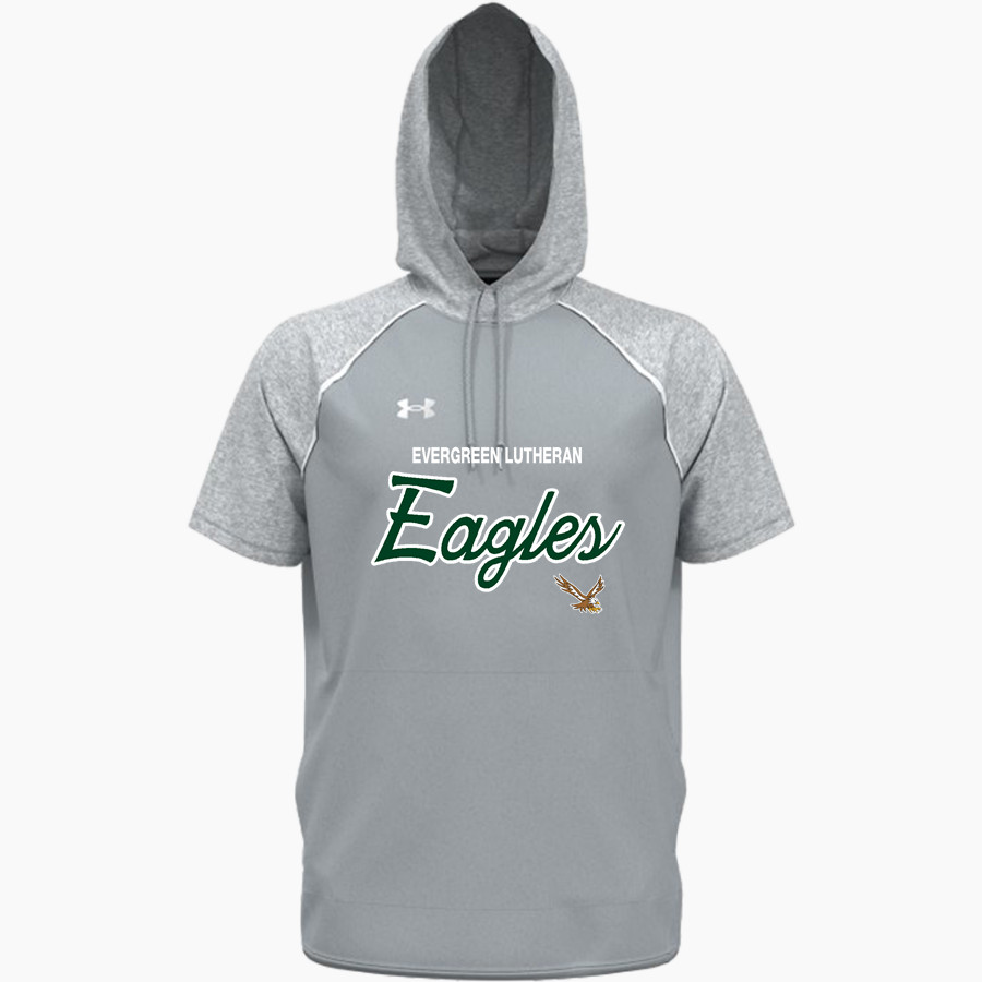 Evergreen Lutheran Eagles UA Men's Command Warm-Up Short Sleeve Hoodie