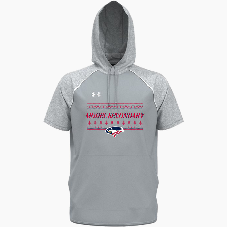 Model Secondary School for the Deaf Eagles UA Men's Command Warm-Up Short Sleeve Hoodie