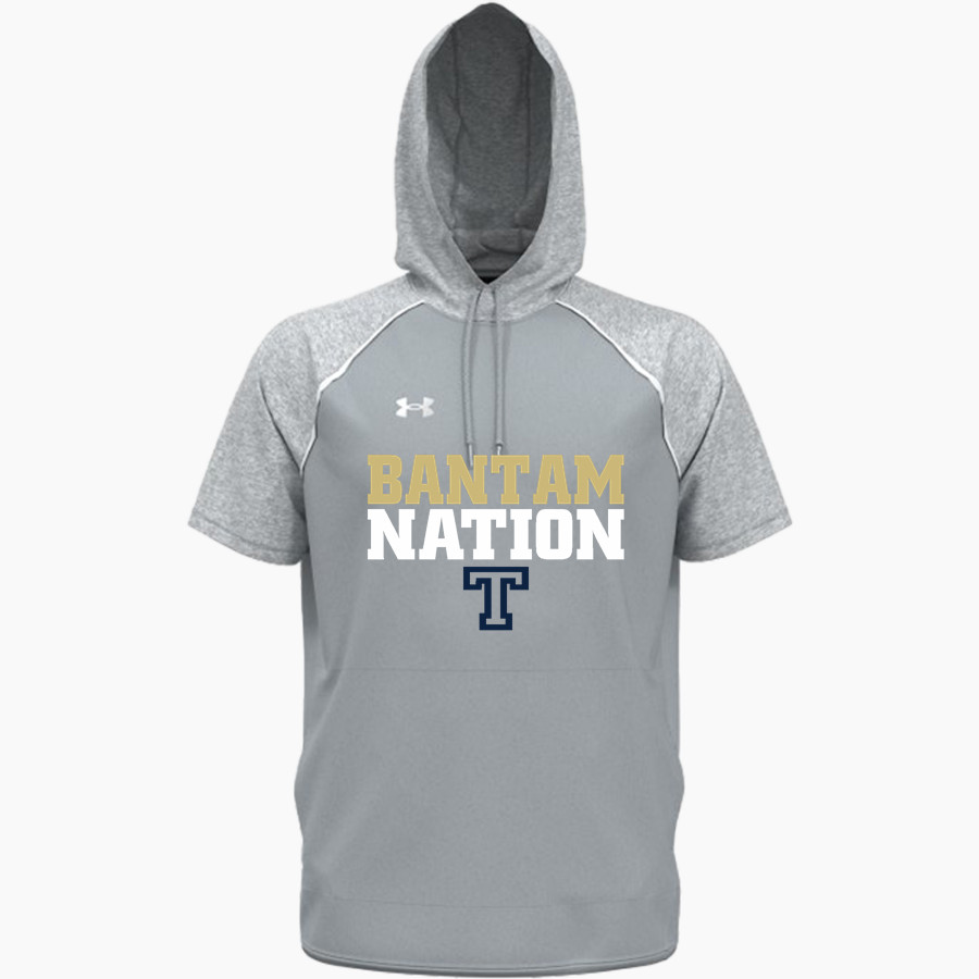 Trinity College Bantams The Official Online Store <span class="pdp-name-mascot">Trinity Bantams</span> UA Men's Command Warm-Up Short Sleeve Hoodie