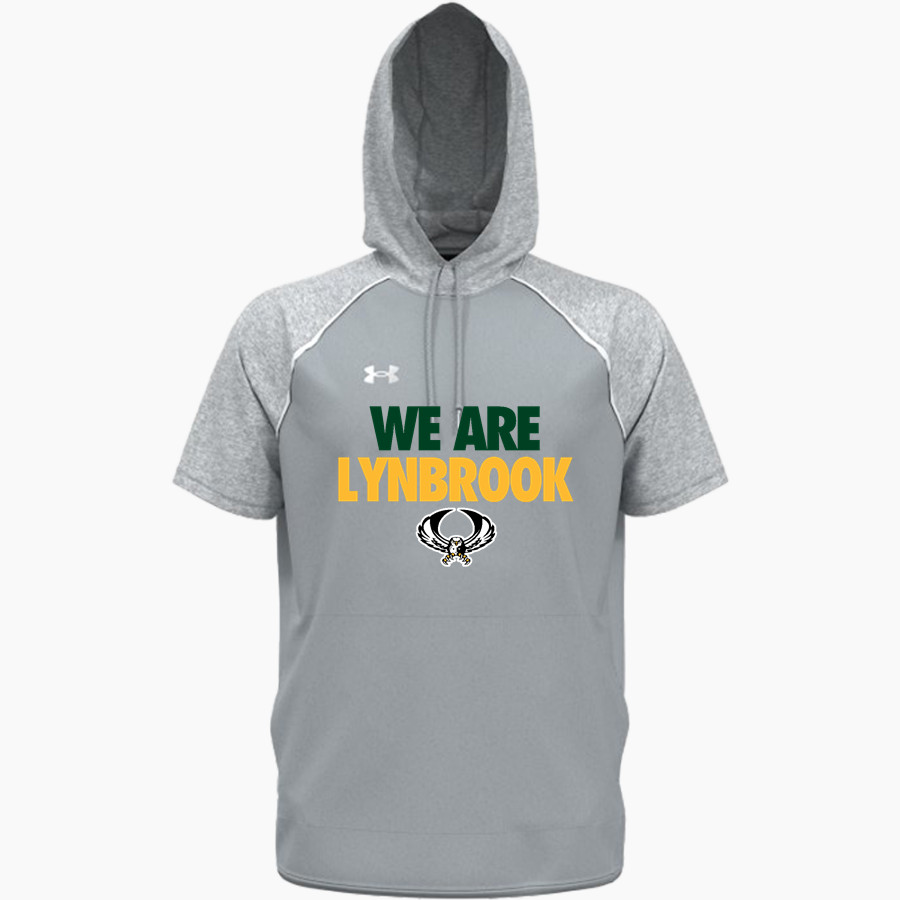 LYNBROOK HIGH SCHOOL OWLS UA Men's Command Warm-Up Short Sleeve Hoodie