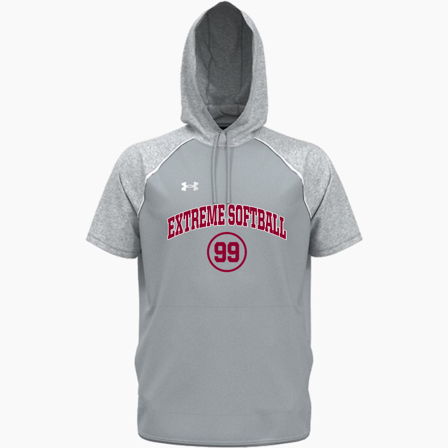 EXTREME SOFTBALL EXTREME SOFTBALL UA Men's Command Warm-Up Short Sleeve Hoodie