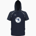 MANHEIM TOWNSHIP HIGH SCHOOL BLUE STREAKS <span class="pdp-name-mascot">MANHEIM TOWNSHIP BLUE STREAKS</span> UA Men's Command Warm-Up Short Sleeve Hoodie Front Thumbnail