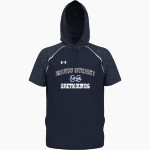 Moravian University Greyhounds <span class="pdp-name-mascot">Moravian University Greyhounds</span> UA Men's Command Warm-Up Short Sleeve Hoodie Front Thumbnail