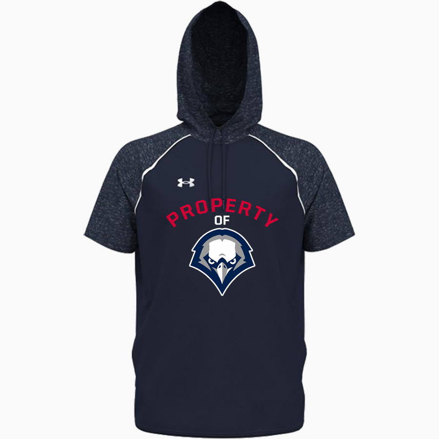 CORNERSTONE Eagles UA Men's Command Warm-Up Short Sleeve Hoodie