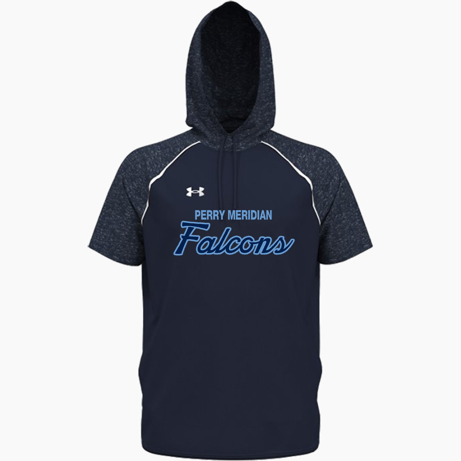 Perry Meridian Falcons UA Men's Command Warm-Up Short Sleeve Hoodie