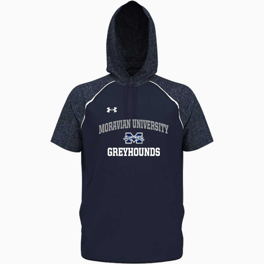 Moravian University Greyhounds <span class="pdp-name-mascot">Moravian University Greyhounds</span> UA Men's Command Warm-Up Short Sleeve Hoodie