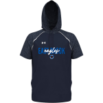 East Brook Eagles <span class="pdp-name-mascot">East Brook Eagles</span> UA Men's Command Warm-Up Short Sleeve Hoodie Front Thumbnail
