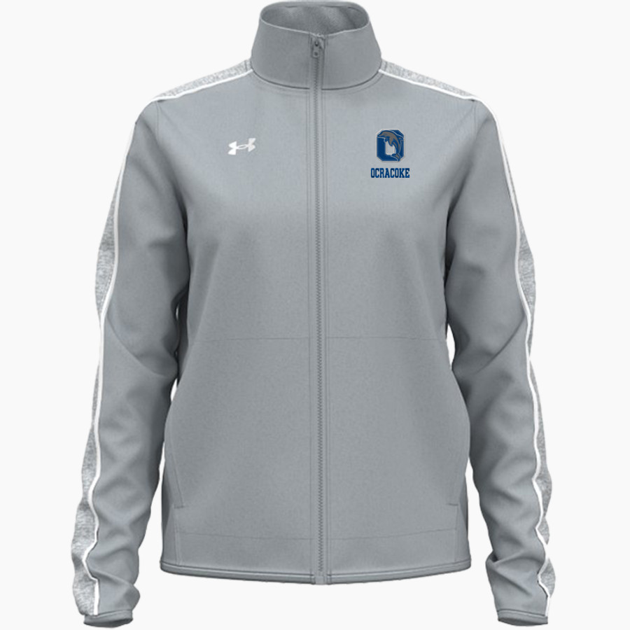 OCRACOKE SCHOOL DOLPHINS <span class="pdp-name-mascot">OCRACOKE DOLPHINS</span> UA Women's Command Warm-Up Full Zip Jacket
