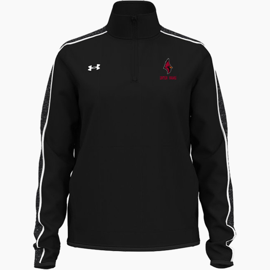 SHAW HIGH SCHOOL CARDINALS UA Women's Command Warm-Up 1/4 Zip Pullover