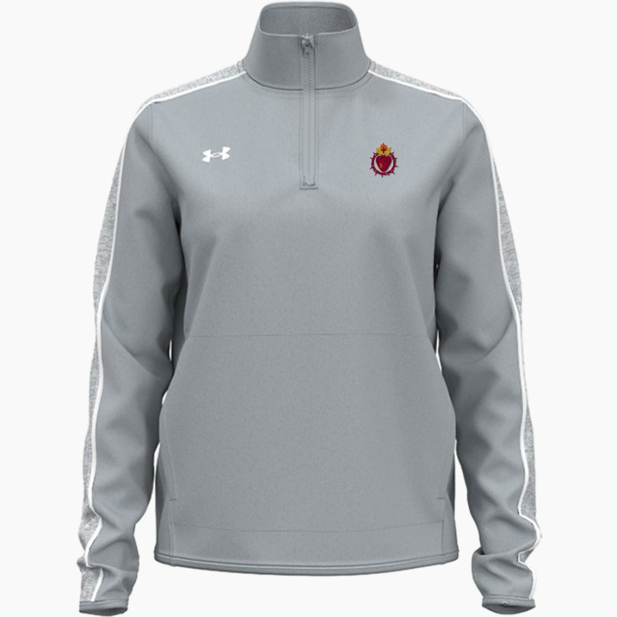 Sacred Heart Tigers <span class="pdp-name-mascot">Sacred Heart of Jesus Tigers</span> UA Women's Command Warm-Up 1/4 Zip Pullover