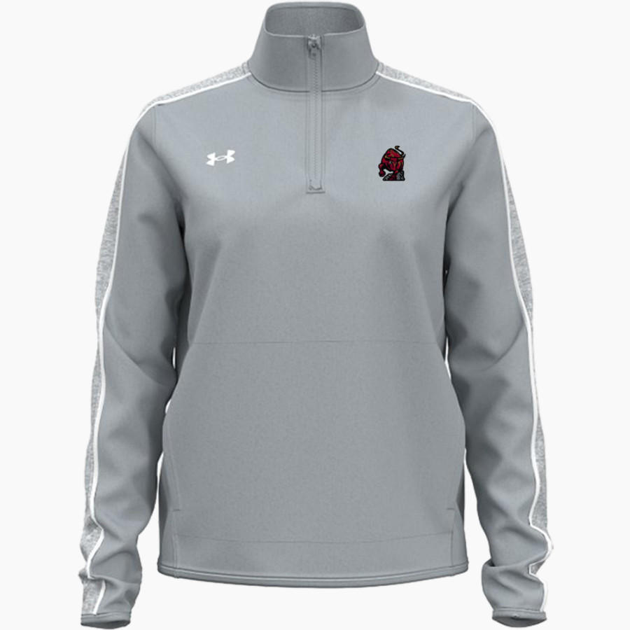 DOVER HIGH SCHOOL LONGHORNS UA Women's Command Warm-Up 1/4 Zip Pullover