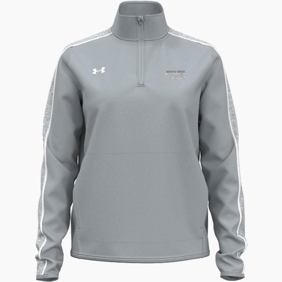 Manhattan Christian Thunder <span class="pdp-name-mascot">Manhattan Christian Thunder</span> UA Women's Command Warm-Up 1/4 Zip Pullover