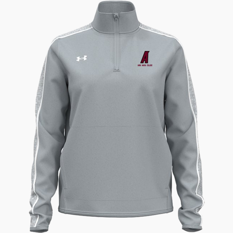 Anna Maria College Amcats <span class="pdp-name-mascot">Anna Maria College Amcats</span> UA Women's Command Warm-Up 1/4 Zip Pullover