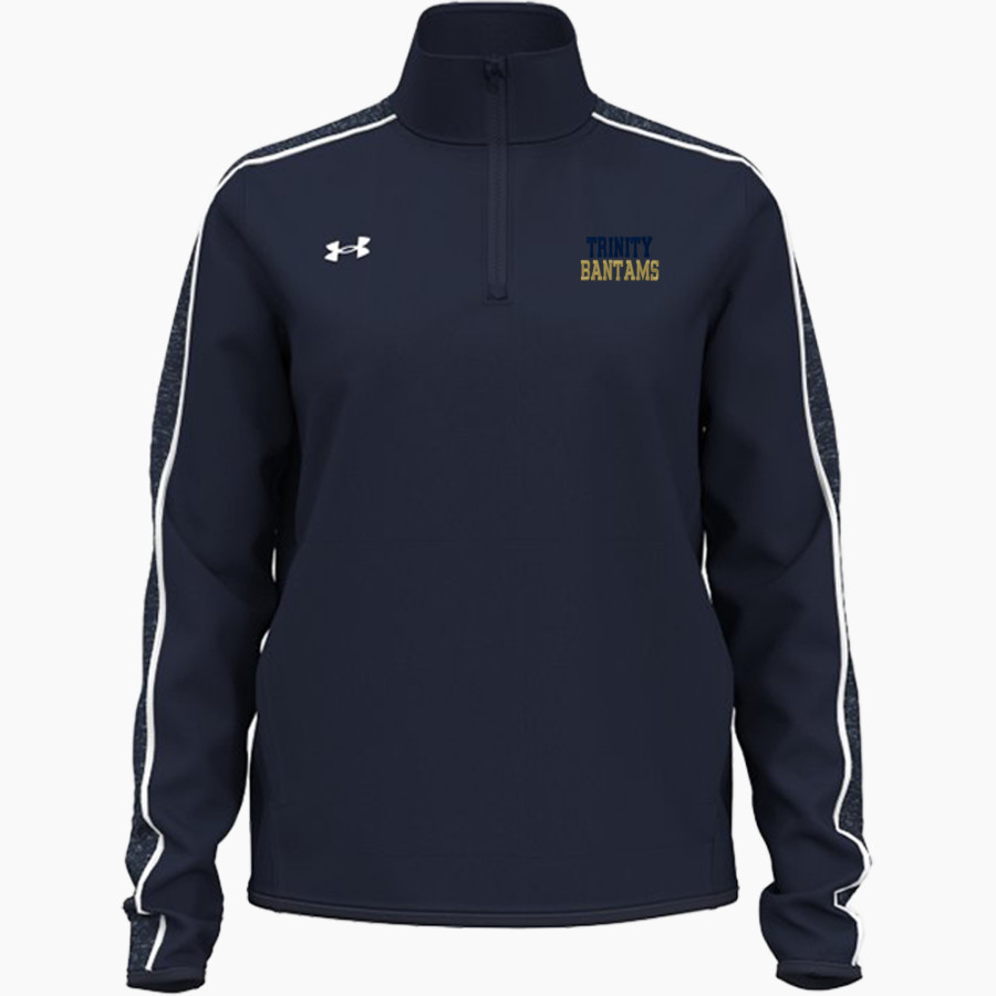 Trinity College Bantams The Official Online Store <span class="pdp-name-mascot">Trinity Bantams</span> UA Women's Command Warm-Up 1/4 Zip Pullover