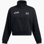 Jupiter Christian Eagles UA Women's Fleece 1/2 Zip Hoodie Front Thumbnail