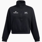 Laconia Christian Academy Timberwolves UA Women's Fleece 1/2 Zip Hoodie Front Thumbnail