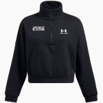 Calvary Christian Spartans <span class="pdp-name-mascot">Calvary Christian Spartans</span> UA Women's Fleece 1/2 Zip Hoodie Front Thumbnail