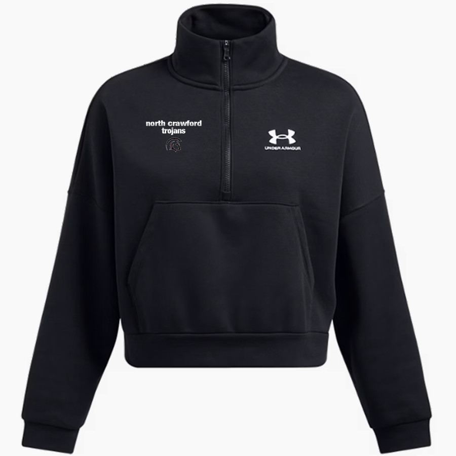 North Crawford Trojans UA Women's Fleece 1/2 Zip Hoodie