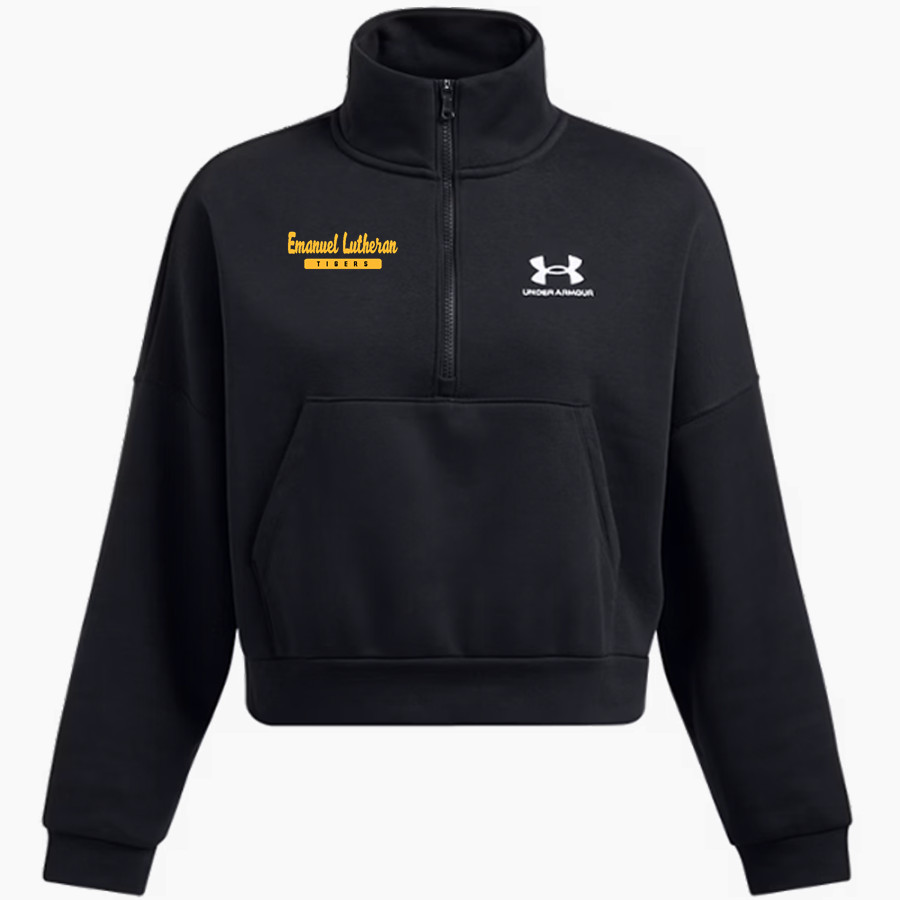 Emanuel Lutheran Tigers <span class="pdp-name-mascot">Emanuel Lutheran School Tigers</span> UA Women's Fleece 1/2 Zip Hoodie