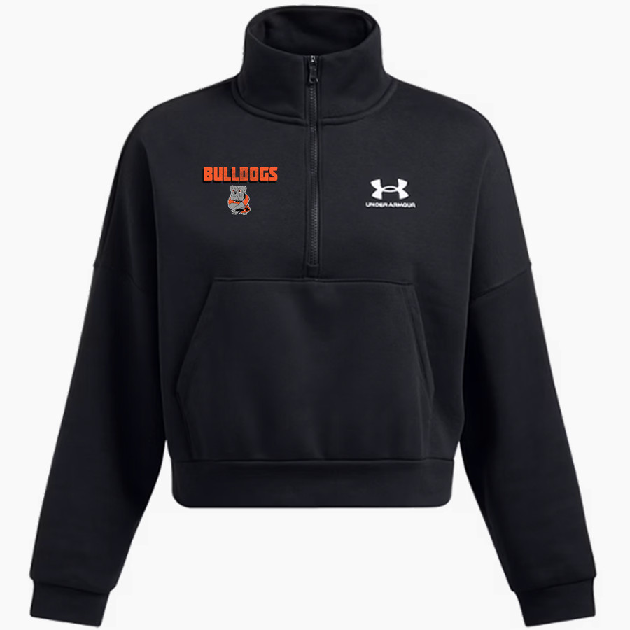 WATERLOO HIGH SCHOOL BULLDOGS <span class="pdp-name-mascot">WATERLOO BULLDOGS</span> UA Women's Fleece 1/2 Zip Hoodie
