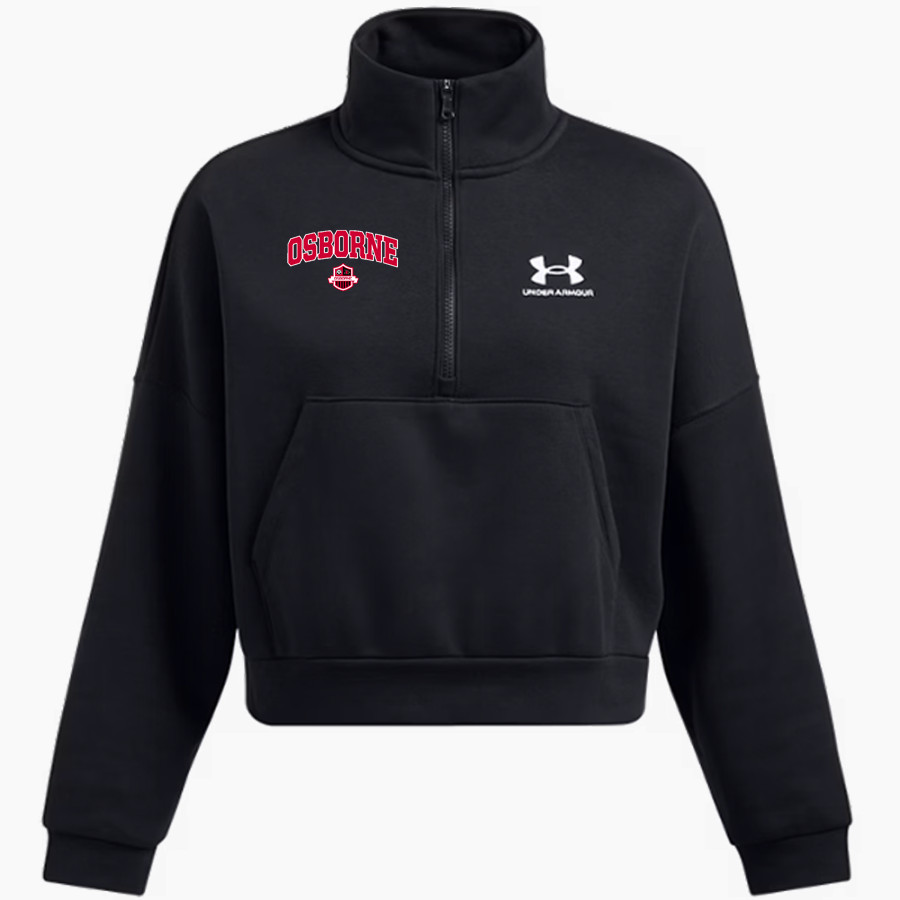 OSBORNE HIGH SCHOOL CARDINALS <span class="pdp-name-mascot">OSBORNE CARDINALS</span> UA Women's Icon Fleece Oversized 1/2 Zip