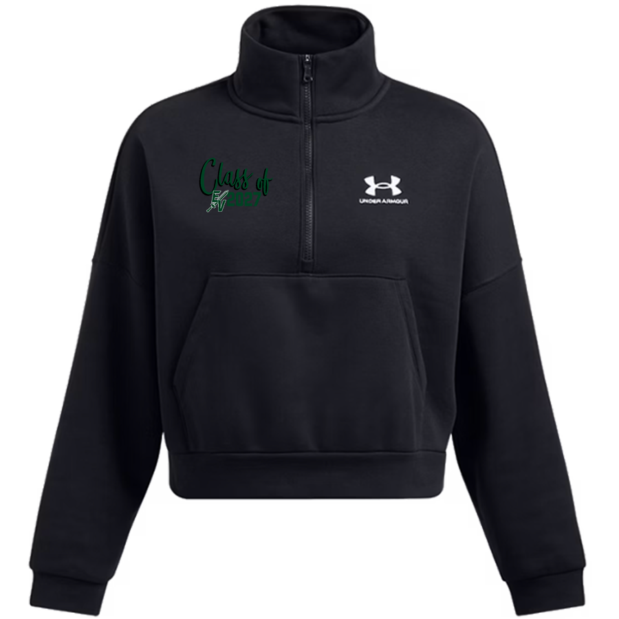 EAGLE'S VIEW ACADEMY WARRIORS <span class="pdp-name-mascot">EAGLE'S VIEW ACADEMY WARRIORS</span> UA Women's Icon Fleece Oversized 1/2 Zip