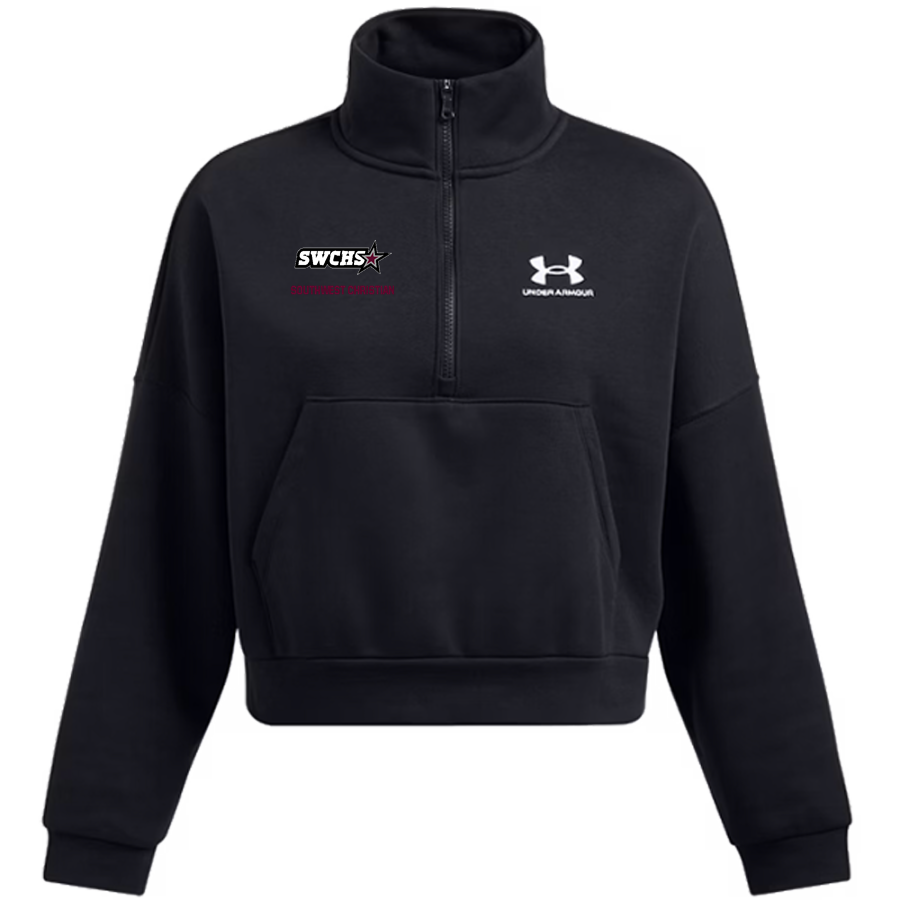 Southwest Christian Stars <span class="pdp-name-mascot">Southwest Christian Stars</span> UA Women's Icon Fleece Oversized 1/2 Zip