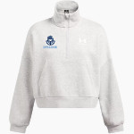Community Of Peace Tigers UA Women's Fleece 1/2 Zip Hoodie Front Thumbnail